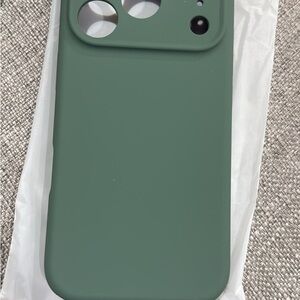 Green Silicone Phone Case 17 Pro
